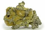 Golden Pyrite on Limonite Clay - Pakistan #283730-1